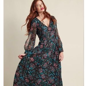 Floral Print Maxi Dress